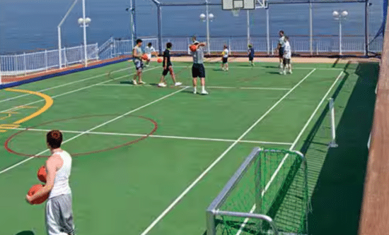 Basketball/Volleyball/Tennis Court
